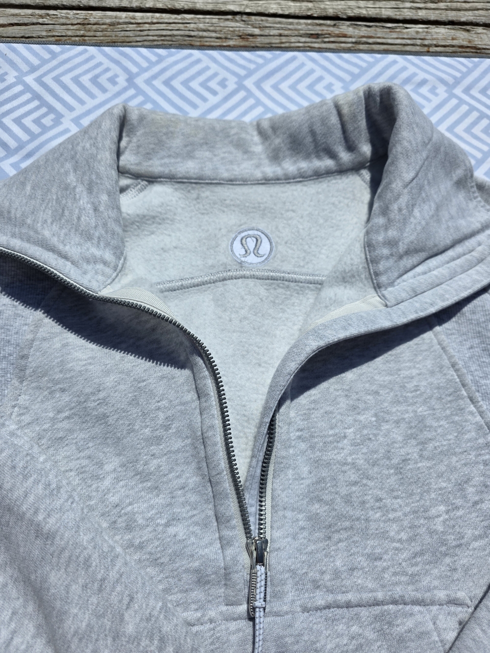 lululemon athletica Heather Gray Quarter-Zip Pullover | Size XS / S